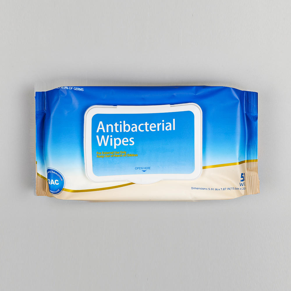 Unscented antibacterial hand wipes