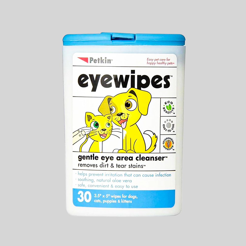 Natural pet ear and eye moist wipes