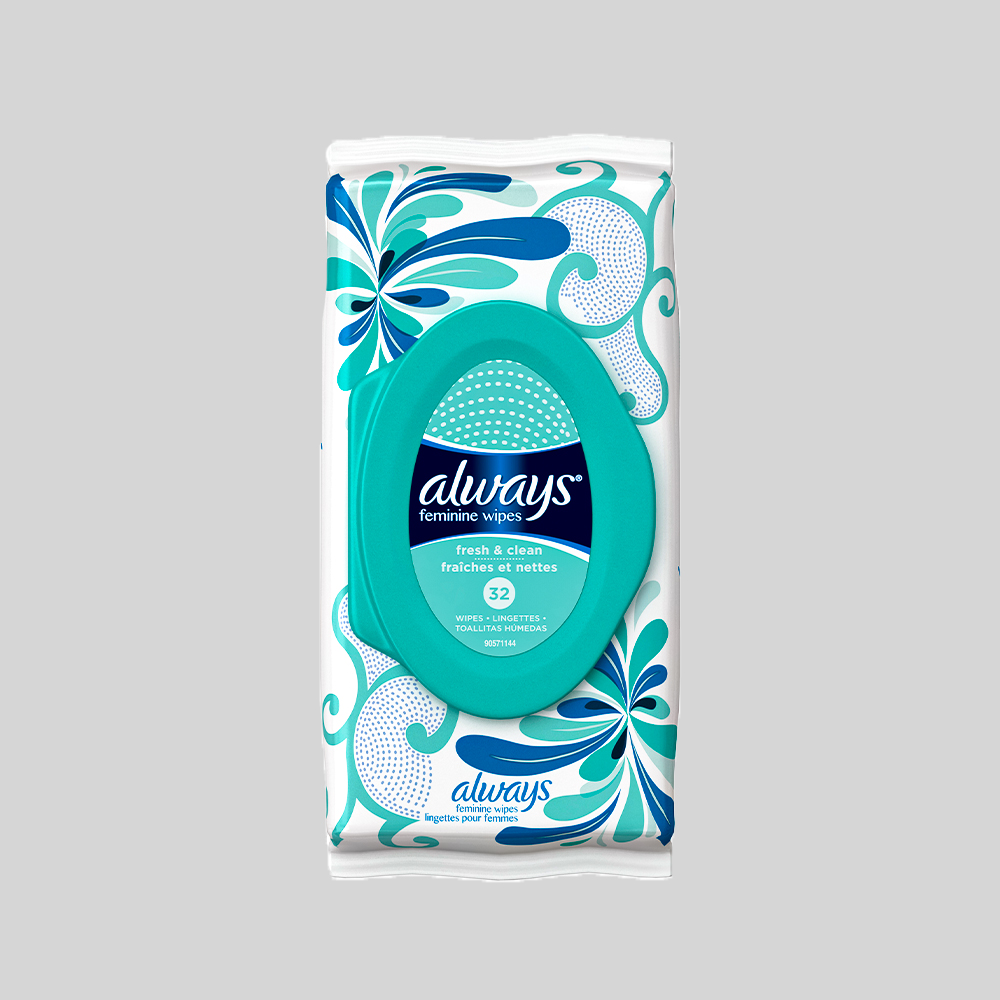 Ph-balanced feminine cleaning wipes