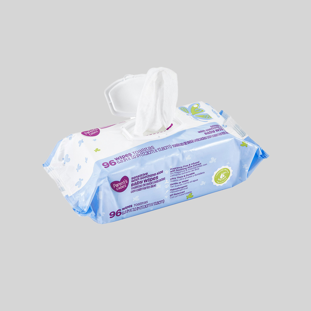 Hypoallergenic and unscented baby diaper wipes for sensitve skin